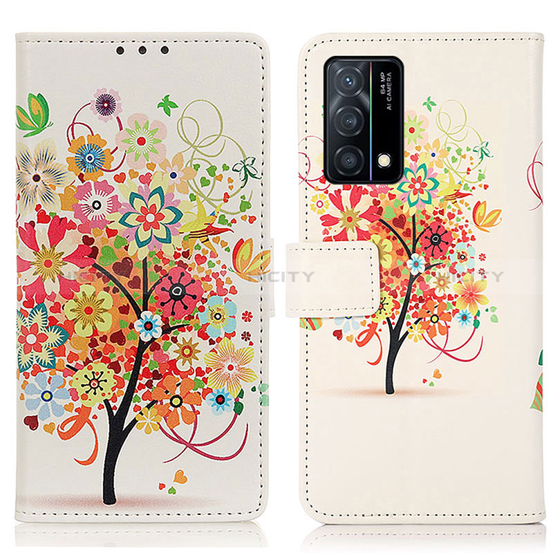 Coque Portefeuille Motif Fantaisie Livre Cuir Etui Clapet D02Y pour Oppo K9 5G Plus