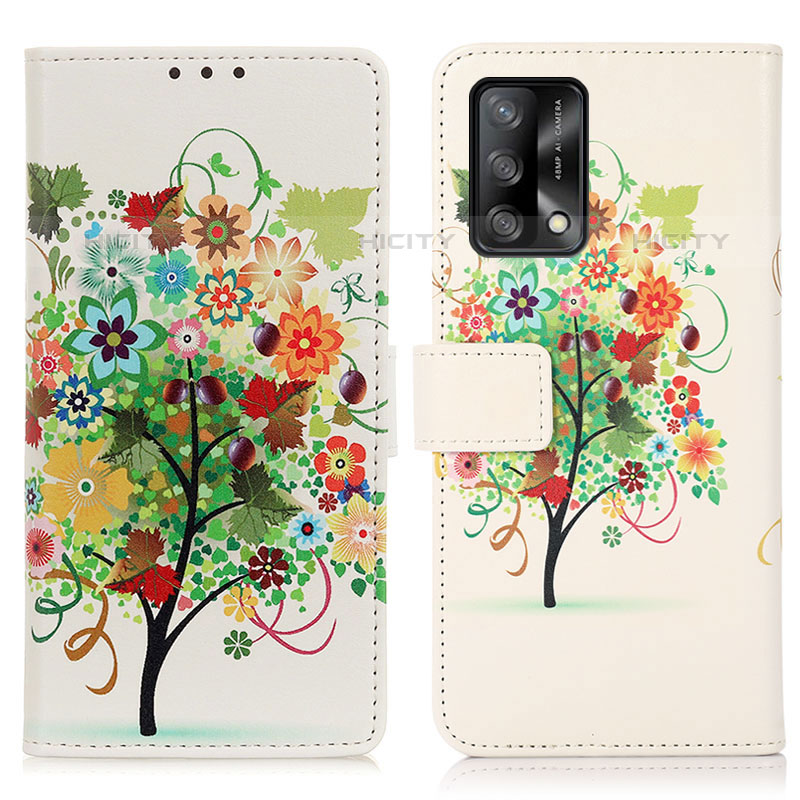 Coque Portefeuille Motif Fantaisie Livre Cuir Etui Clapet D02Y pour Oppo Reno6 Lite Colorful Plus