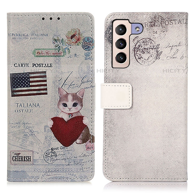 Coque Portefeuille Motif Fantaisie Livre Cuir Etui Clapet D02Y pour Samsung Galaxy S21 5G Plus