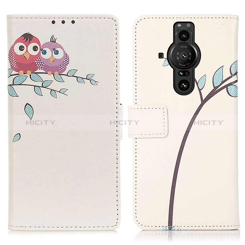 Coque Portefeuille Motif Fantaisie Livre Cuir Etui Clapet D02Y pour Sony Xperia PRO-I Plus