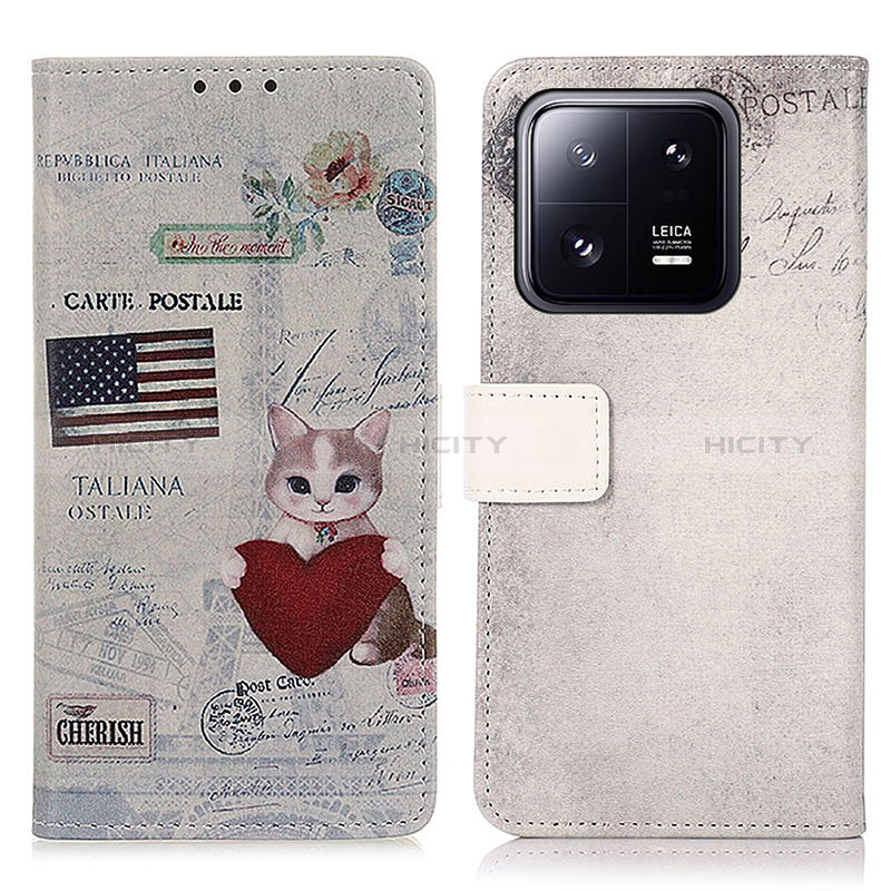 Coque Portefeuille Motif Fantaisie Livre Cuir Etui Clapet D02Y pour Xiaomi Mi 13 5G Plus