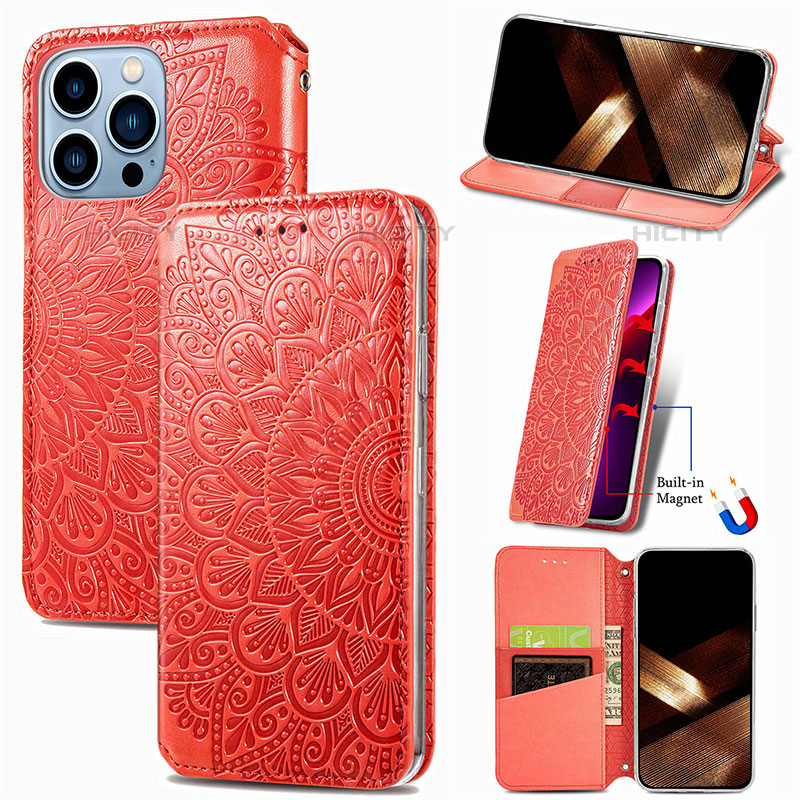 Coque Portefeuille Motif Fantaisie Livre Cuir Etui Clapet H01 pour Apple iPhone 16 Pro Max Plus