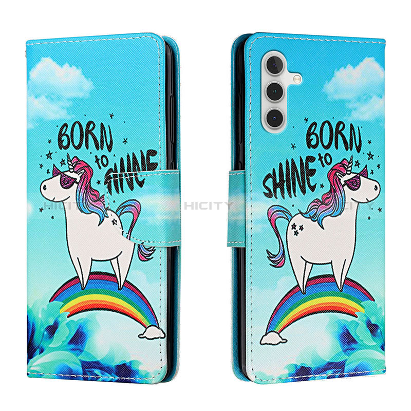 Coque Portefeuille Motif Fantaisie Livre Cuir Etui Clapet H01X pour Samsung Galaxy A04s Plus