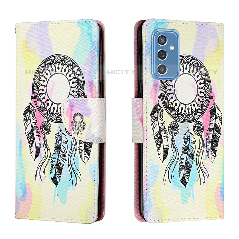 Coque Portefeuille Motif Fantaisie Livre Cuir Etui Clapet H01X pour Samsung Galaxy M52 5G Colorful Plus