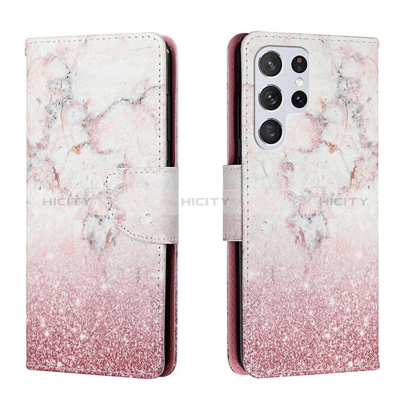 Coque Portefeuille Motif Fantaisie Livre Cuir Etui Clapet H01X pour Samsung Galaxy S22 Ultra 5G Plus