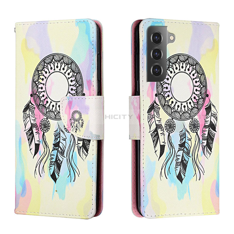 Coque Portefeuille Motif Fantaisie Livre Cuir Etui Clapet H01X pour Samsung Galaxy S23 5G Colorful Plus