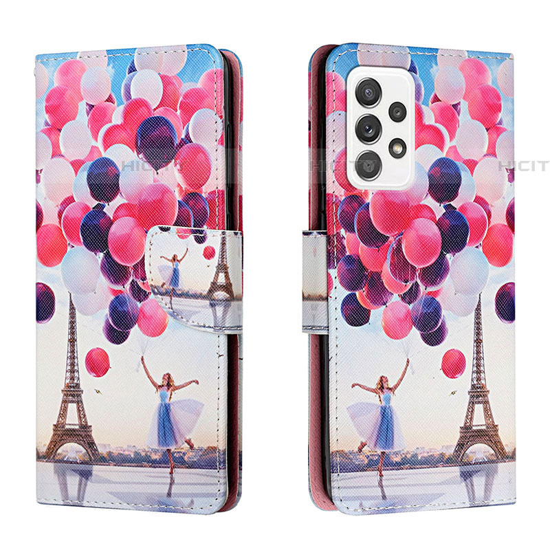 Coque Portefeuille Motif Fantaisie Livre Cuir Etui Clapet H02X pour Samsung Galaxy A53 5G Mixte Plus