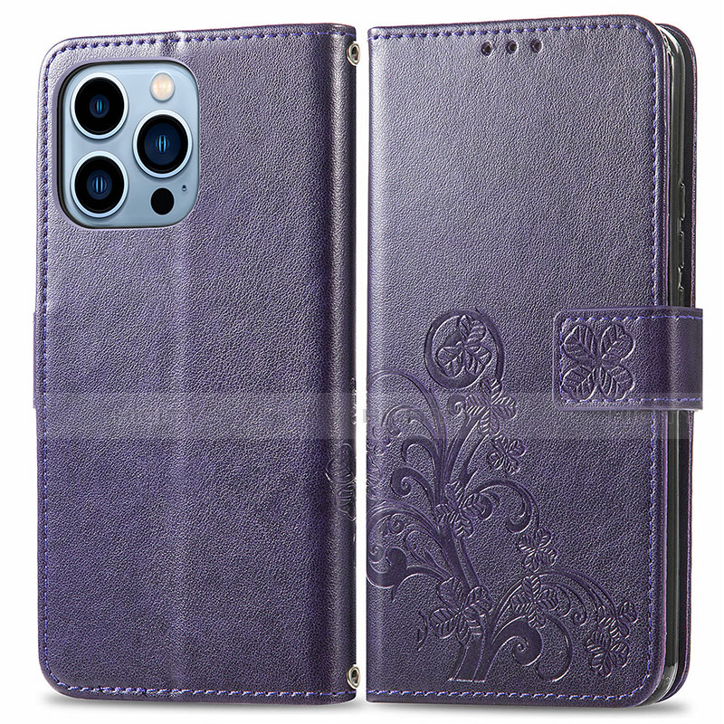 Coque Portefeuille Motif Fantaisie Livre Cuir Etui Clapet H03 pour Apple iPhone 13 Pro Plus