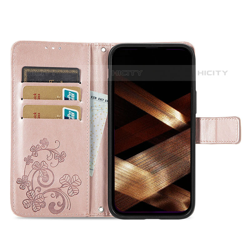 Coque Portefeuille Motif Fantaisie Livre Cuir Etui Clapet H04 pour Apple iPhone 15 Pro Plus