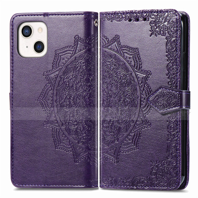 Coque Portefeuille Motif Fantaisie Livre Cuir Etui Clapet H05 pour Apple iPhone 13 Plus