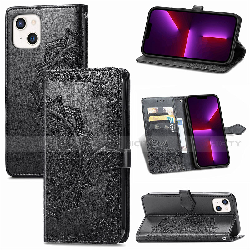 Coque Portefeuille Motif Fantaisie Livre Cuir Etui Clapet H06 pour Apple iPhone 13 Plus