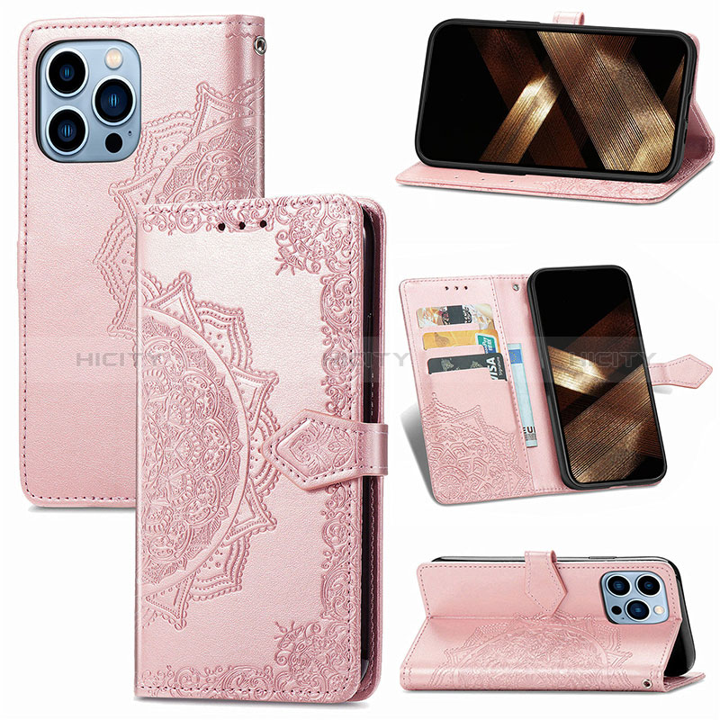 Coque Portefeuille Motif Fantaisie Livre Cuir Etui Clapet H06 pour Apple iPhone 14 Pro Max Plus