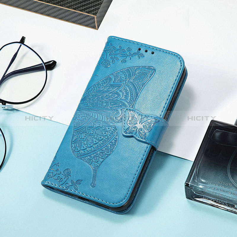 Coque Portefeuille Motif Fantaisie Livre Cuir Etui Clapet H08 pour Apple iPhone 15 Bleu Plus