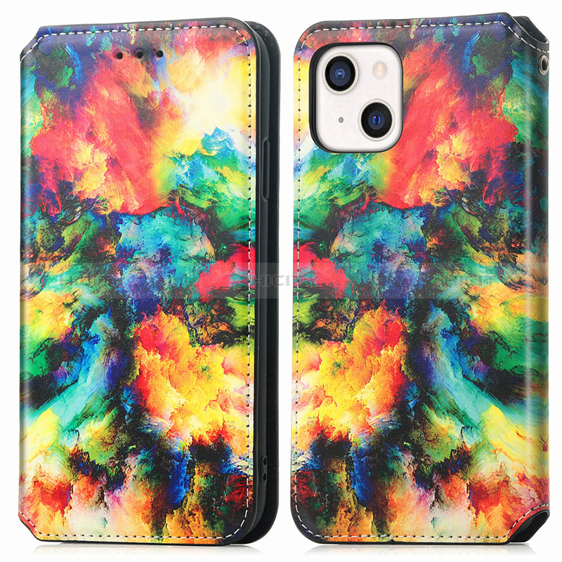 Coque Portefeuille Motif Fantaisie Livre Cuir Etui Clapet H09 pour Apple iPhone 15 Plus Colorful Plus