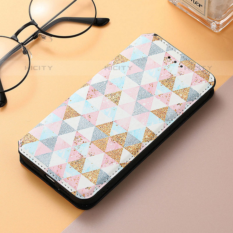 Coque Portefeuille Motif Fantaisie Livre Cuir Etui Clapet H09 pour Apple iPhone 15 Pro Blanc Plus