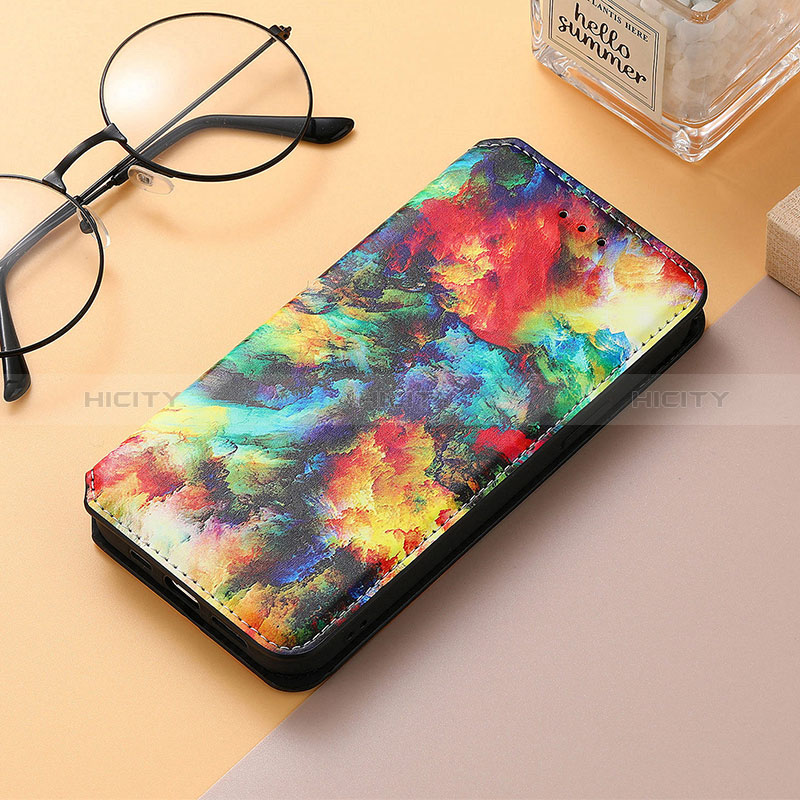 Coque Portefeuille Motif Fantaisie Livre Cuir Etui Clapet H10 pour Apple iPhone 15 Colorful Plus