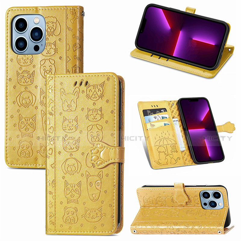 Coque Portefeuille Motif Fantaisie Livre Cuir Etui Clapet H12 pour Apple iPhone 13 Pro Max Plus