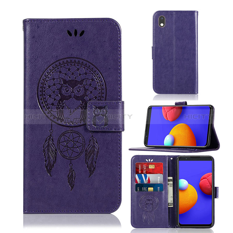 Coque Portefeuille Motif Fantaisie Livre Cuir Etui Clapet JX1 pour Samsung Galaxy A01 Core Plus