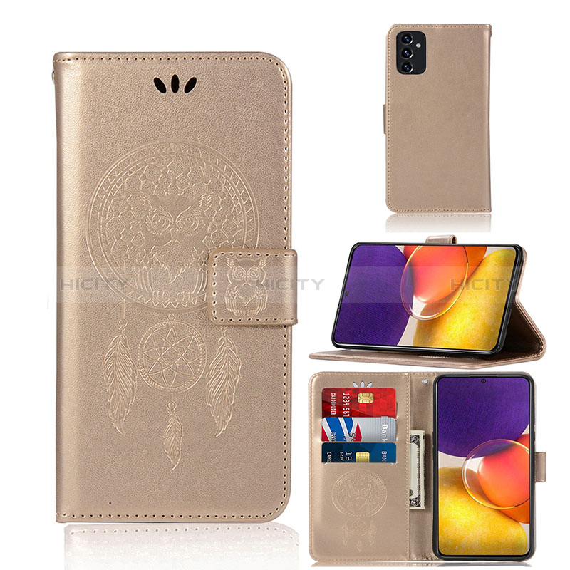 Coque Portefeuille Motif Fantaisie Livre Cuir Etui Clapet JX1 pour Samsung Galaxy Quantum2 5G Or Plus