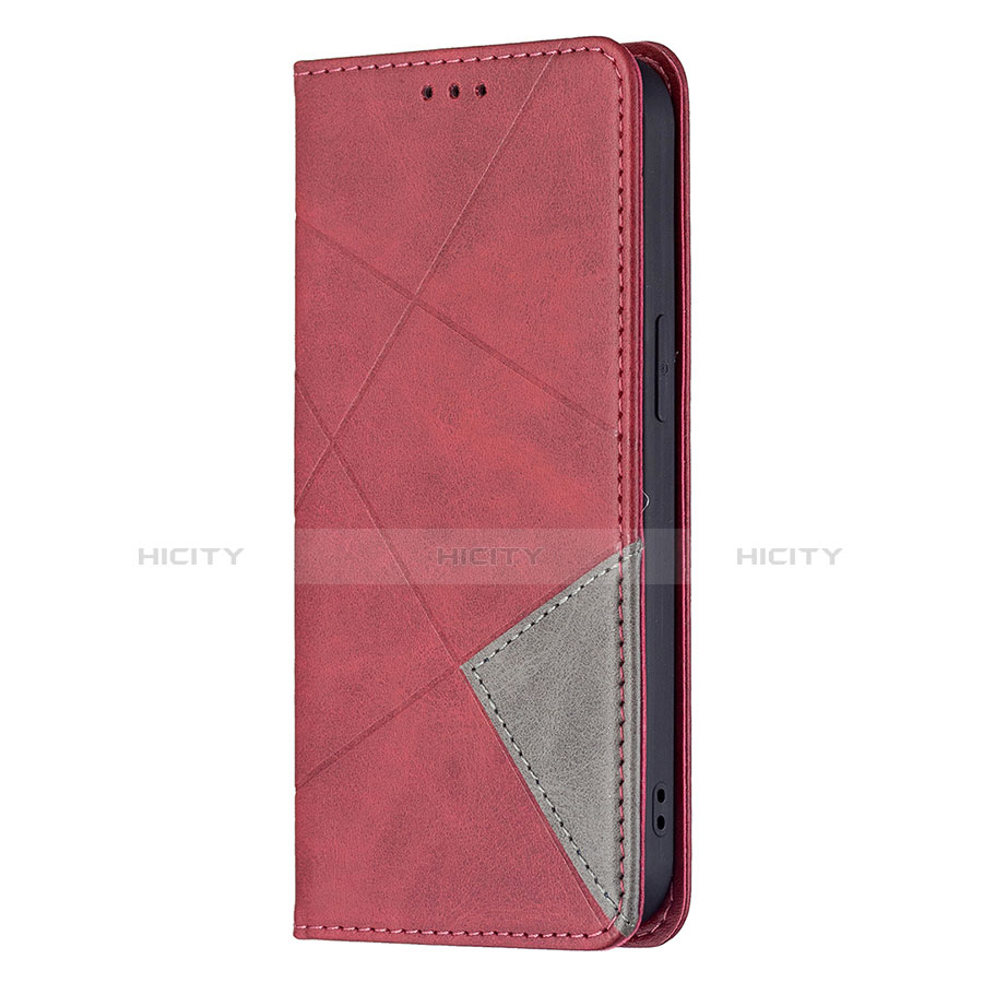 Coque Portefeuille Motif Fantaisie Livre Cuir Etui Clapet L04 pour Apple iPhone 13 Mini Rouge Plus