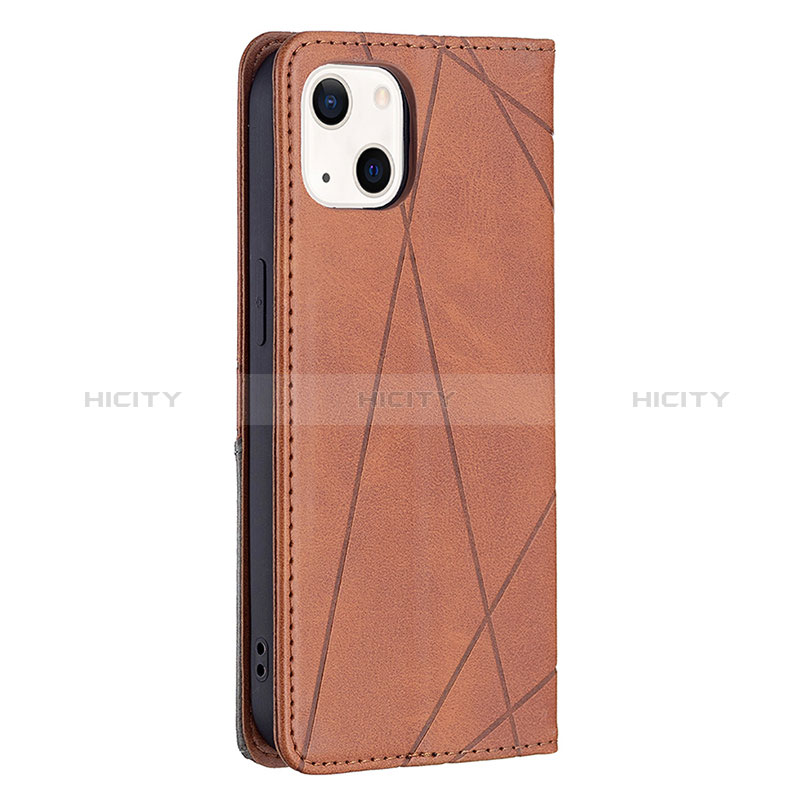 Coque Portefeuille Motif Fantaisie Livre Cuir Etui Clapet L04 pour Apple iPhone 15 Marron Plus