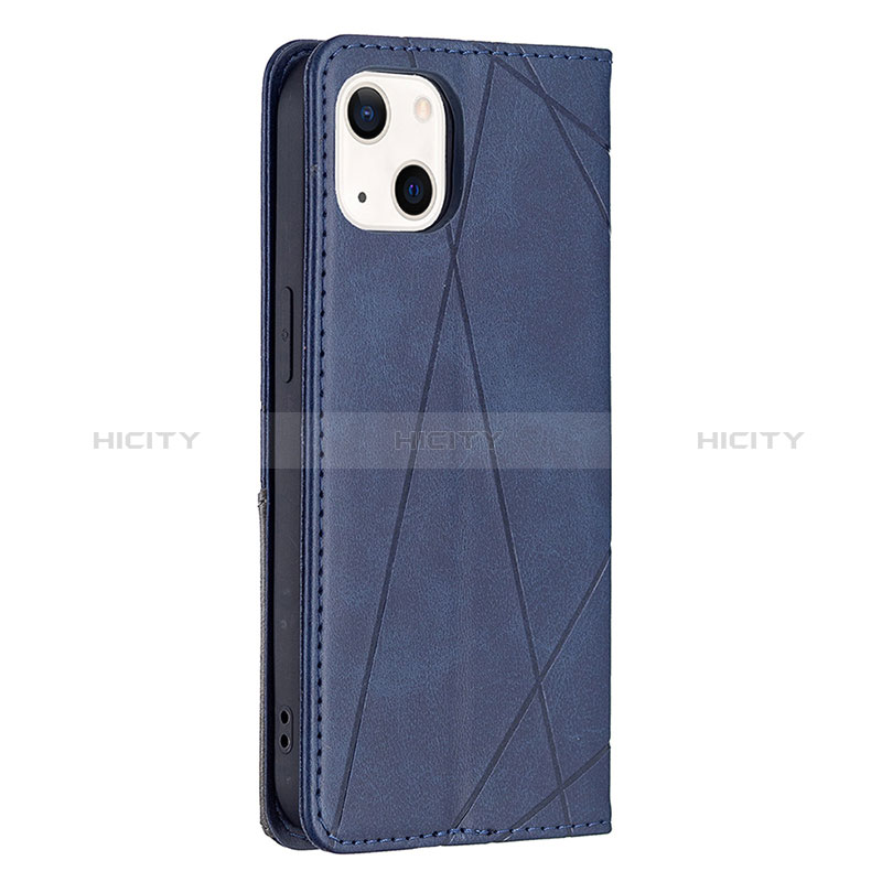 Coque Portefeuille Motif Fantaisie Livre Cuir Etui Clapet L04 pour Apple iPhone 15 Plus Bleu Plus