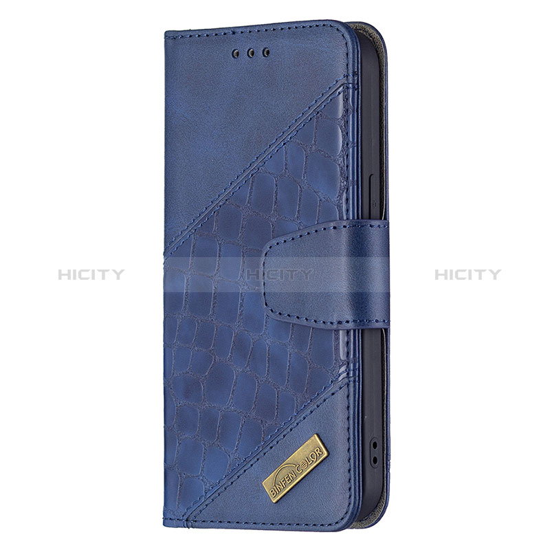 Coque Portefeuille Motif Fantaisie Livre Cuir Etui Clapet L05 pour Apple iPhone 15 Bleu Plus