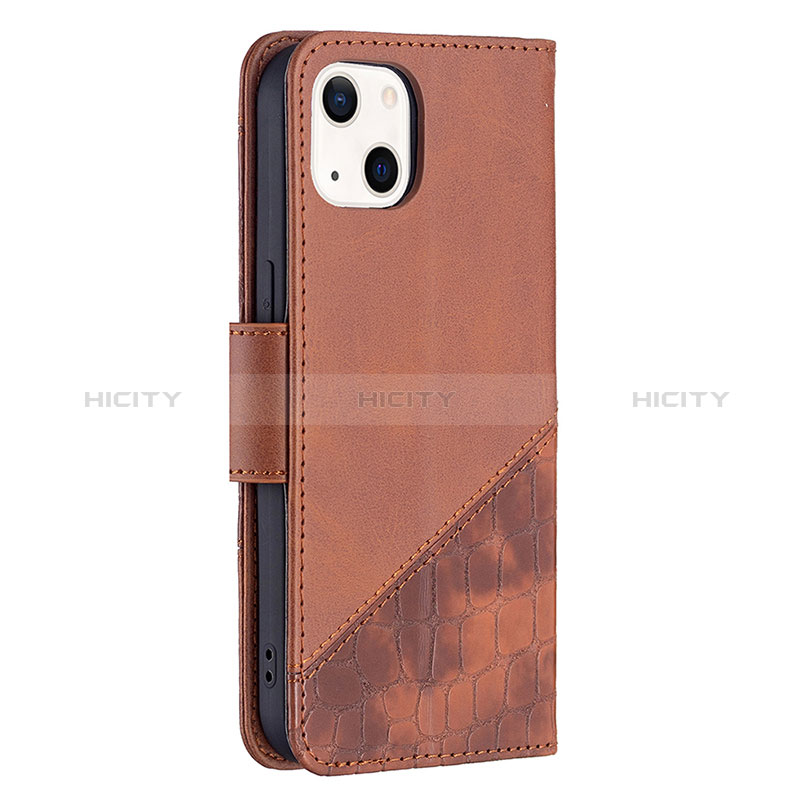 Coque Portefeuille Motif Fantaisie Livre Cuir Etui Clapet L05 pour Apple iPhone 15 Marron Plus