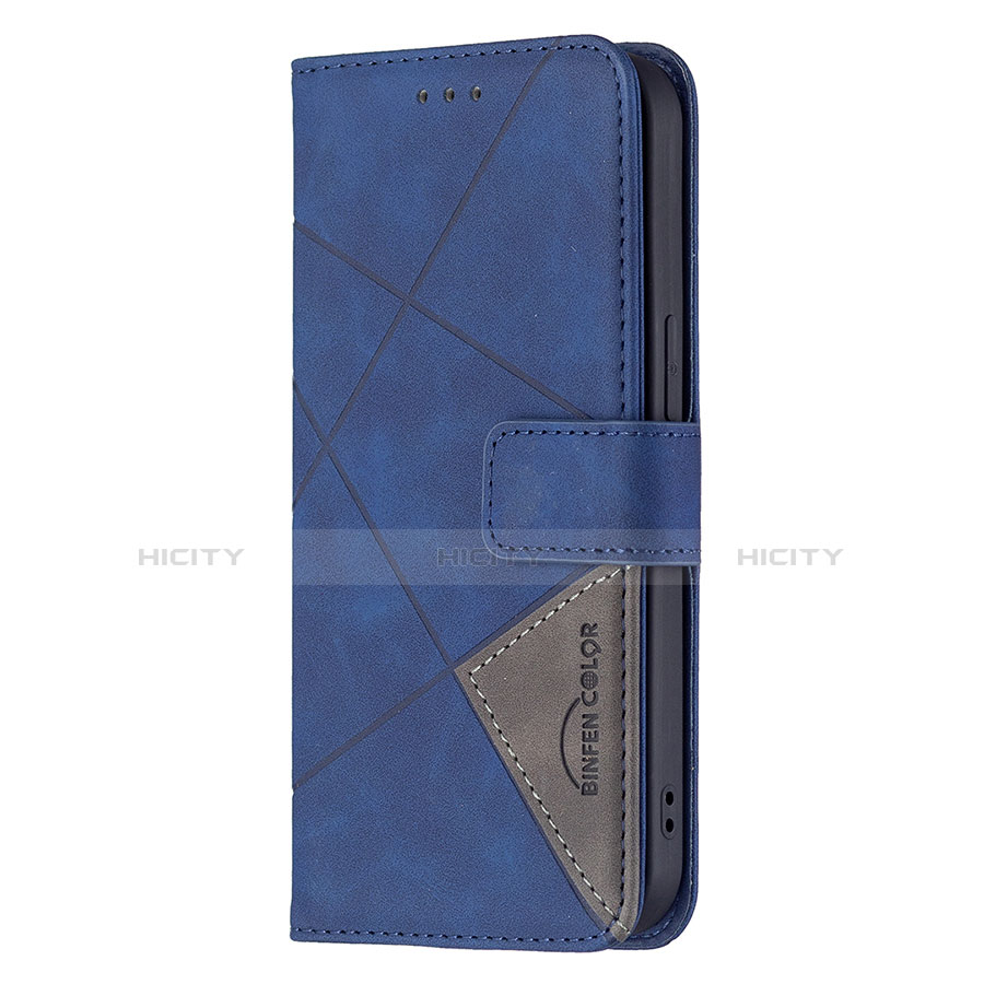 Coque Portefeuille Motif Fantaisie Livre Cuir Etui Clapet L06 pour Apple iPhone 13 Bleu Plus