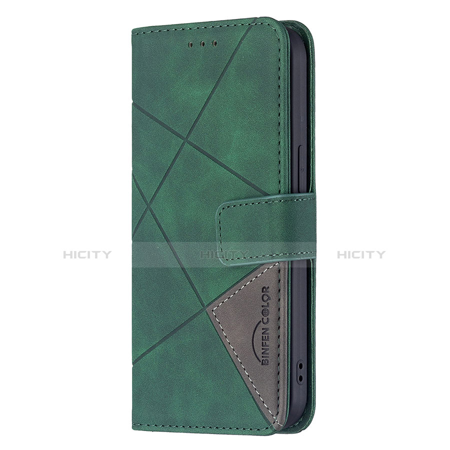 Coque Portefeuille Motif Fantaisie Livre Cuir Etui Clapet L06 pour Apple iPhone 13 Mini Vert Plus