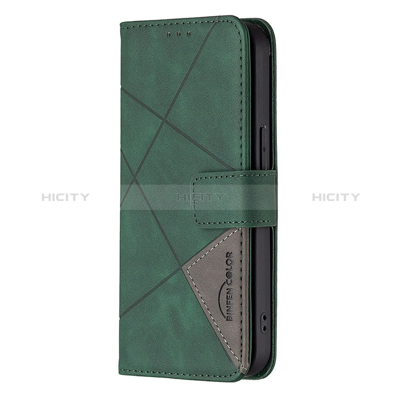 Coque Portefeuille Motif Fantaisie Livre Cuir Etui Clapet L06 pour Apple iPhone 14 Pro Max Vert Plus