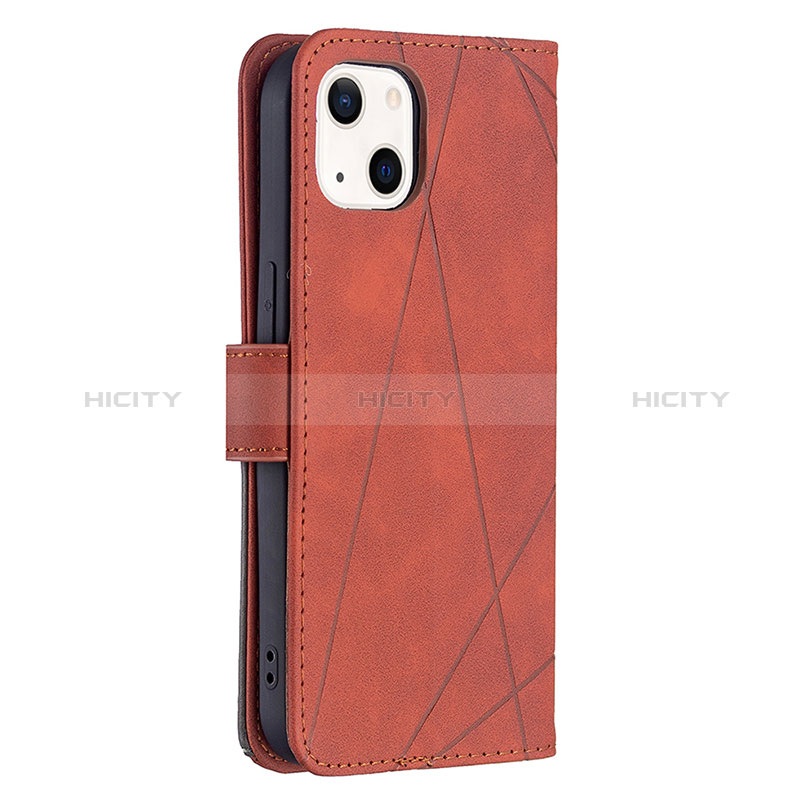 Coque Portefeuille Motif Fantaisie Livre Cuir Etui Clapet L06 pour Apple iPhone 15 Marron Plus