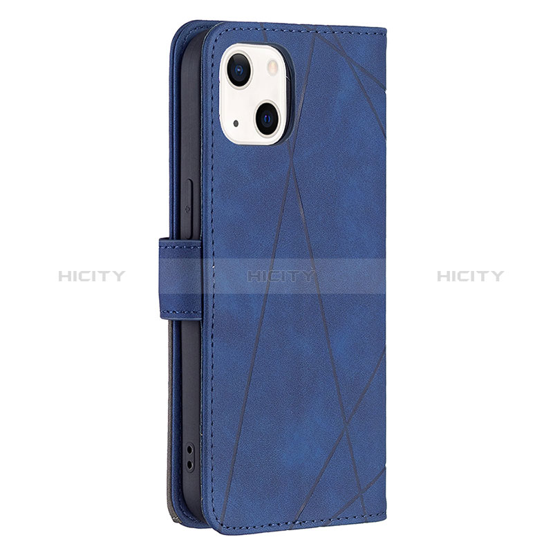 Coque Portefeuille Motif Fantaisie Livre Cuir Etui Clapet L06 pour Apple iPhone 15 Plus Bleu Plus