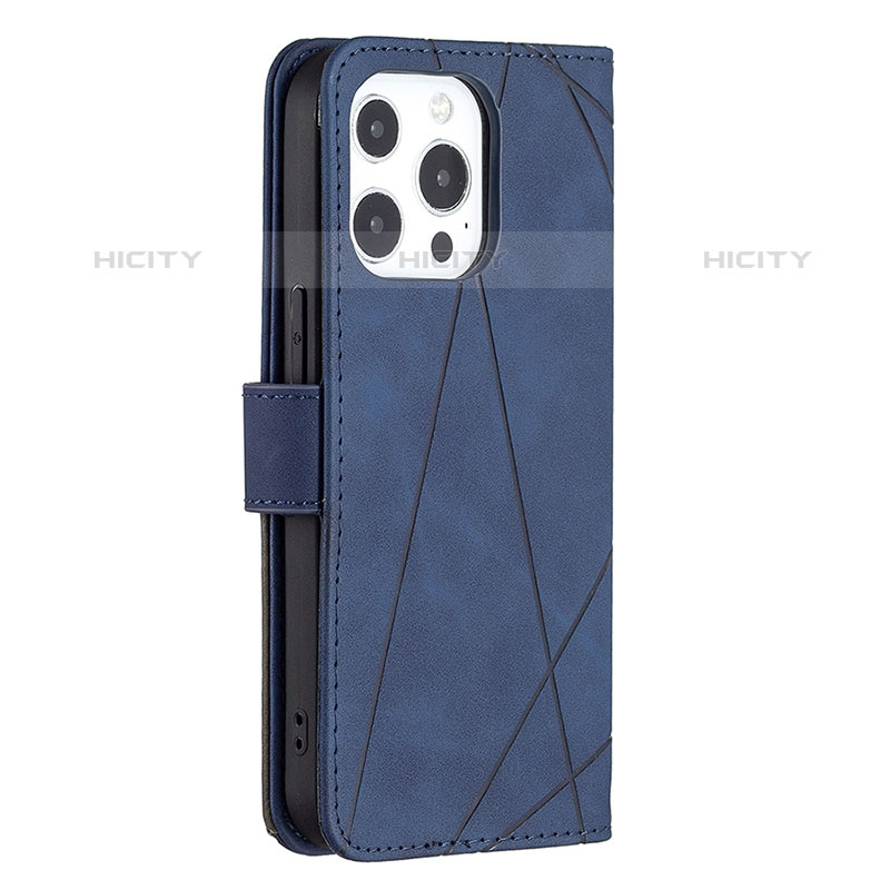 Coque Portefeuille Motif Fantaisie Livre Cuir Etui Clapet L06 pour Apple iPhone 15 Pro Max Bleu Plus