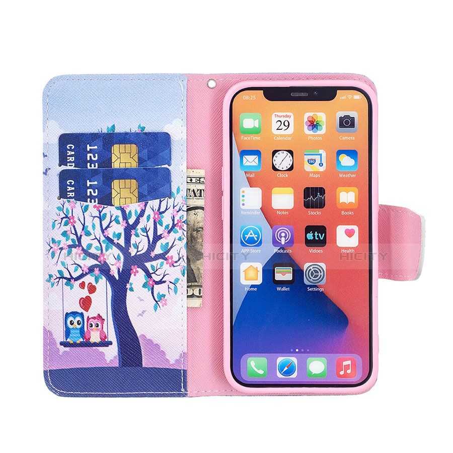 Coque Portefeuille Motif Fantaisie Livre Cuir Etui Clapet L07 pour Apple iPhone 14 Mixte Plus