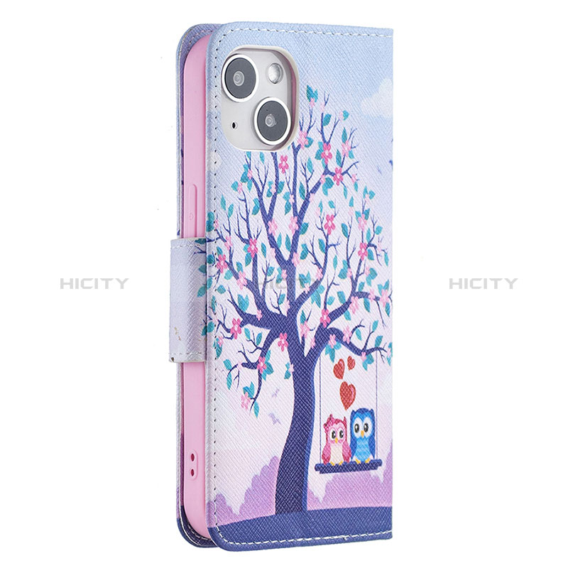 Coque Portefeuille Motif Fantaisie Livre Cuir Etui Clapet L07 pour Apple iPhone 15 Mixte Plus