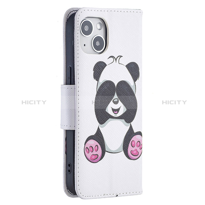 Coque Portefeuille Motif Fantaisie Livre Cuir Etui Clapet L07 pour Apple iPhone 15 Plus Blanc Plus