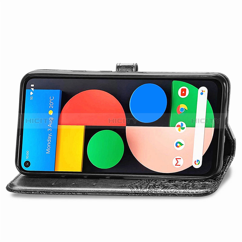 Coque Portefeuille Motif Fantaisie Livre Cuir Etui Clapet pour Google Pixel 5 Plus