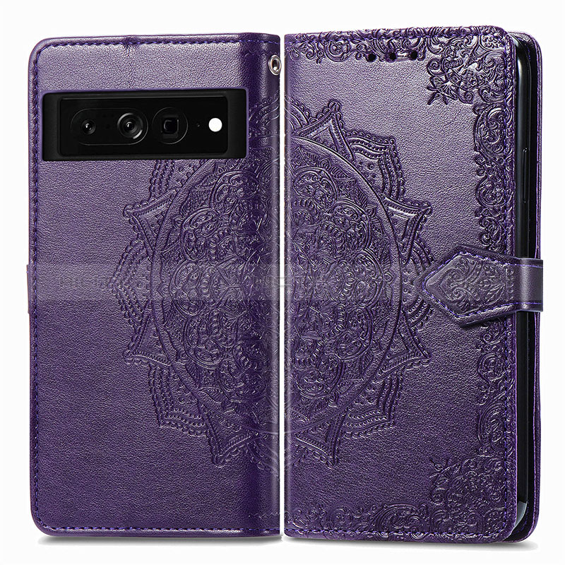 Coque Portefeuille Motif Fantaisie Livre Cuir Etui Clapet pour Google Pixel 7 Pro 5G Plus