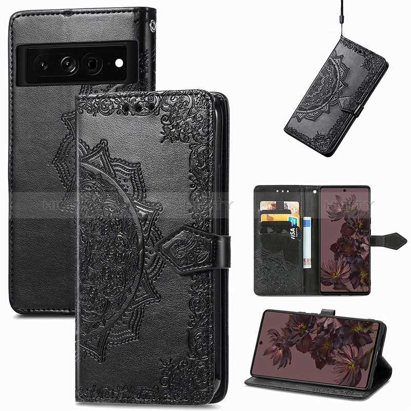 Coque Portefeuille Motif Fantaisie Livre Cuir Etui Clapet pour Google Pixel 7 Pro 5G Plus