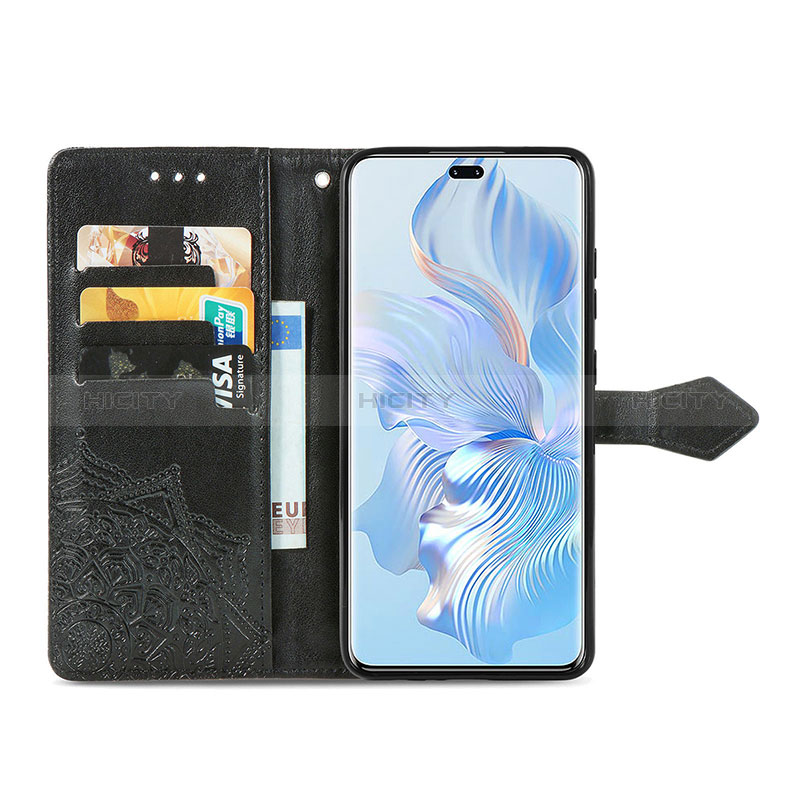 Coque Portefeuille Motif Fantaisie Livre Cuir Etui Clapet pour Huawei Honor 80 Pro Flat 5G Plus