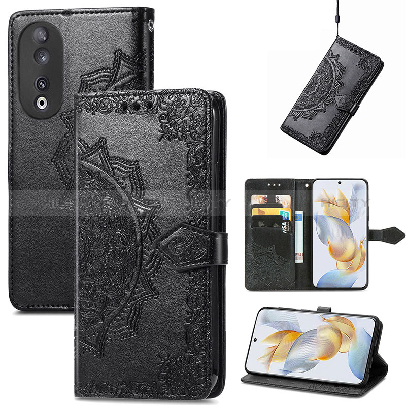 Coque Portefeuille Motif Fantaisie Livre Cuir Etui Clapet pour Huawei Honor 90 5G Plus