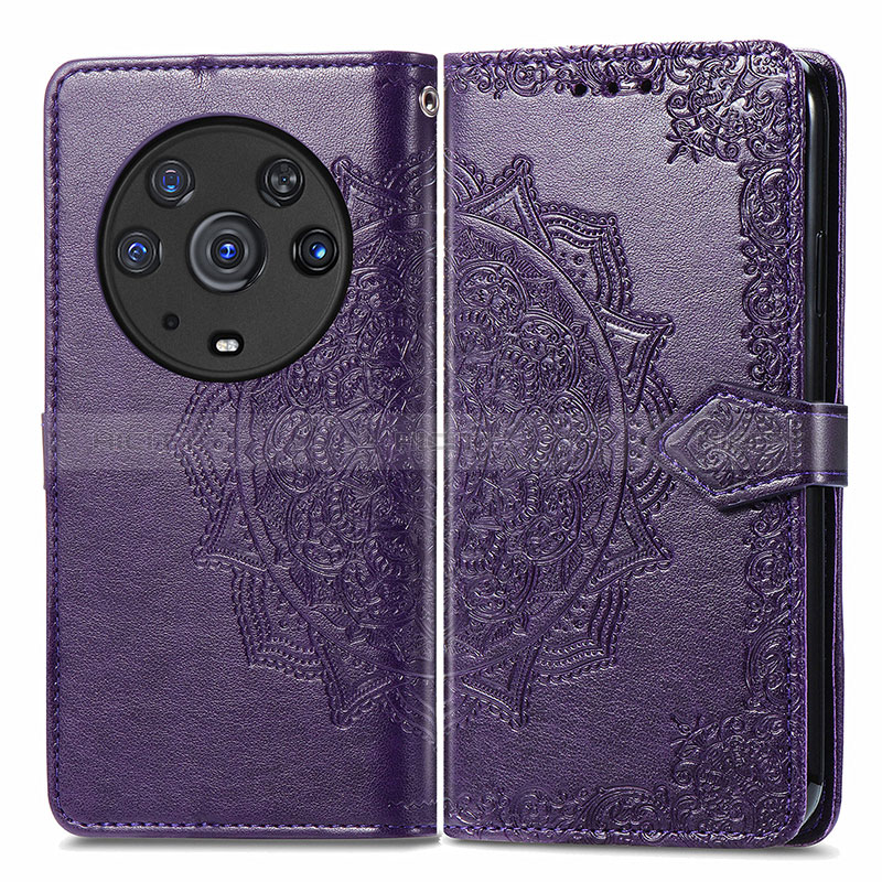 Coque Portefeuille Motif Fantaisie Livre Cuir Etui Clapet pour Huawei Honor Magic3 Pro 5G Plus