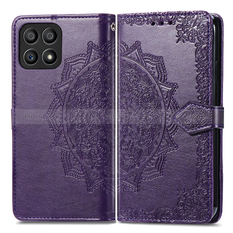 Coque Portefeuille Motif Fantaisie Livre Cuir Etui Clapet pour Huawei Honor X30i Plus