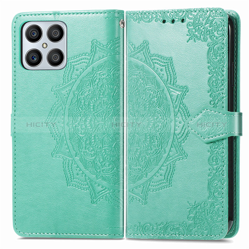 Coque Portefeuille Motif Fantaisie Livre Cuir Etui Clapet pour Huawei Honor X8 4G Plus