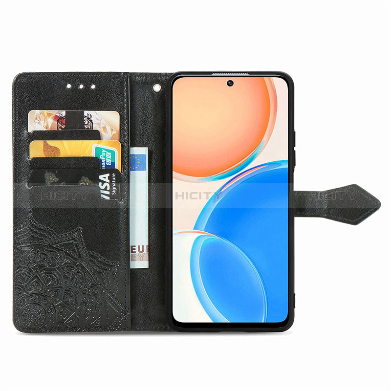 Coque Portefeuille Motif Fantaisie Livre Cuir Etui Clapet pour Huawei Honor X8 4G Plus