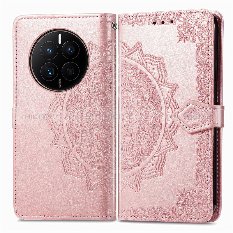 Coque Portefeuille Motif Fantaisie Livre Cuir Etui Clapet pour Huawei Mate 50E Plus