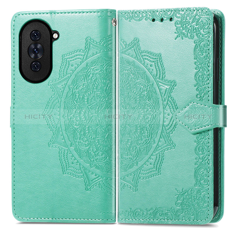 Coque Portefeuille Motif Fantaisie Livre Cuir Etui Clapet pour Huawei Nova 10 Vert Plus