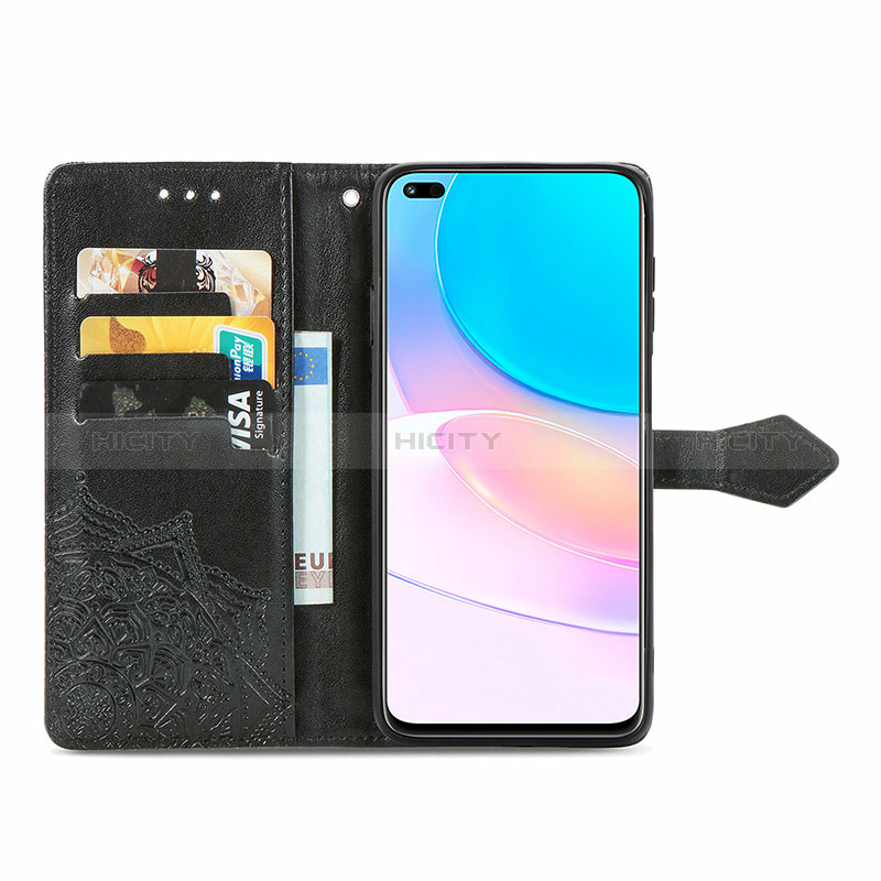 Coque Portefeuille Motif Fantaisie Livre Cuir Etui Clapet pour Huawei Nova 8i Plus