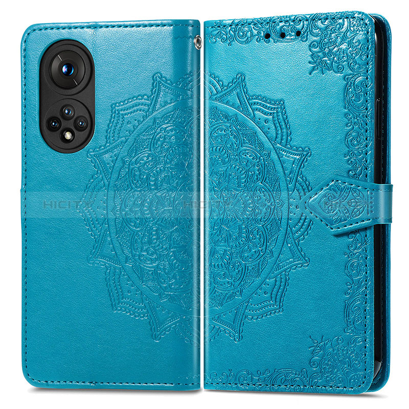 Coque Portefeuille Motif Fantaisie Livre Cuir Etui Clapet pour Huawei Nova 9 Pro Bleu Plus